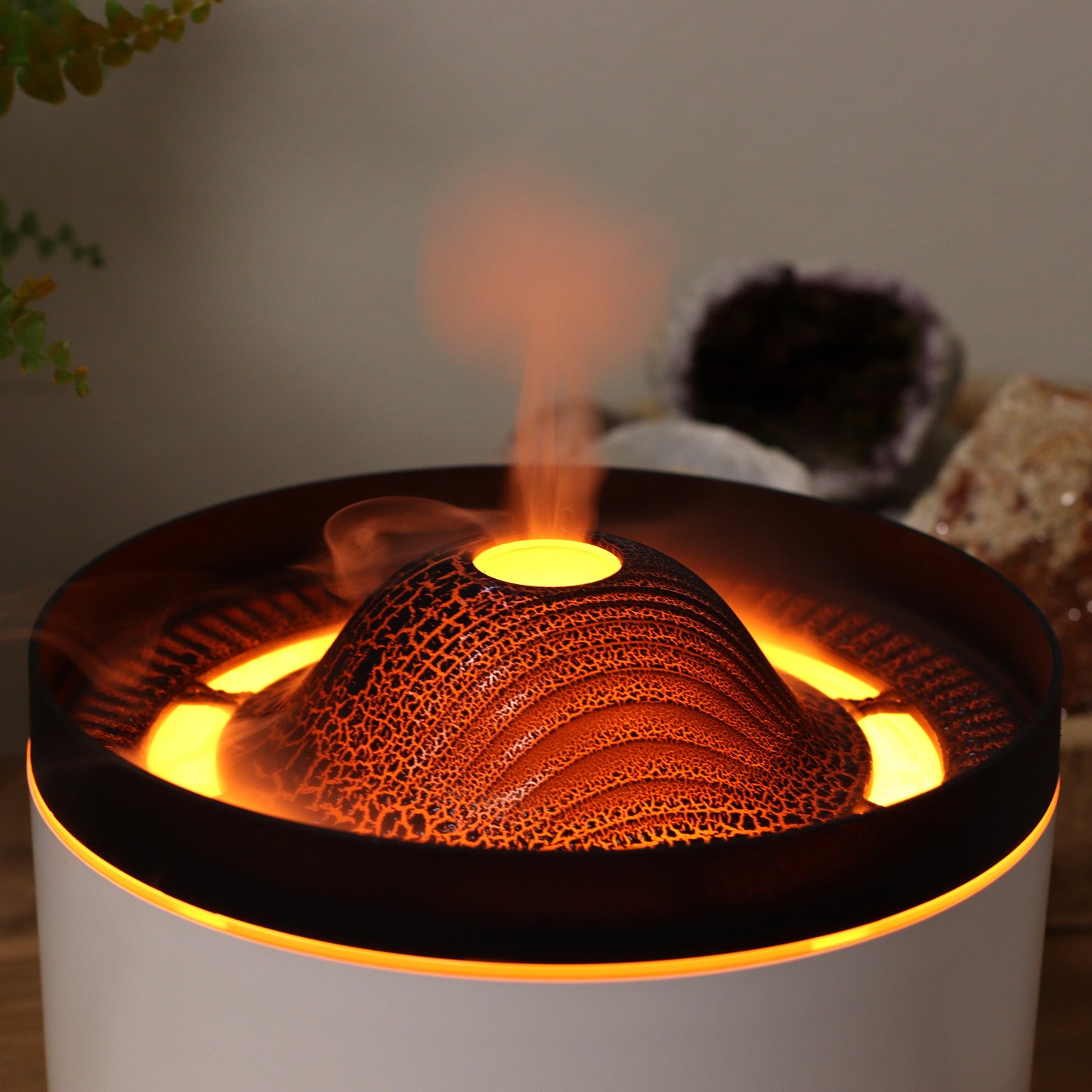 Large Volcano Effect Oil Diffuser (with plug & remote) 560ml