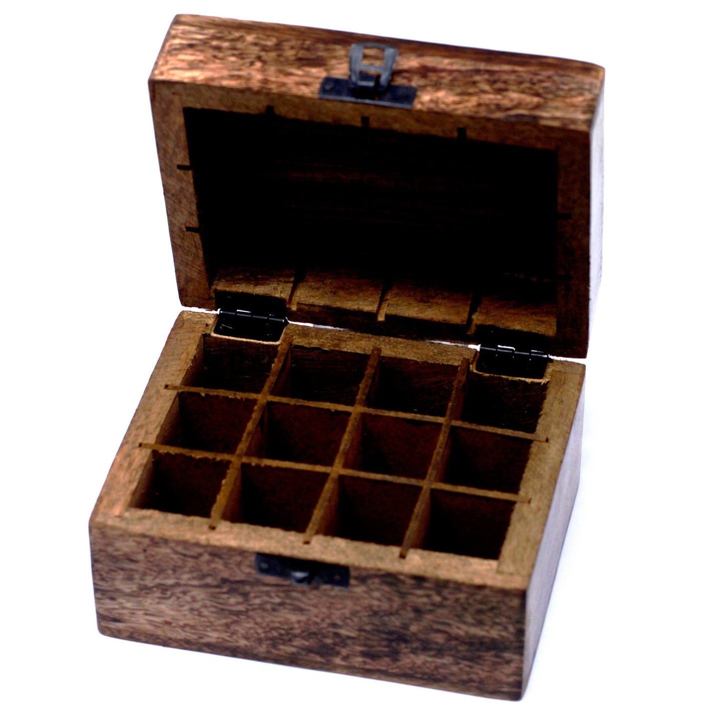 Aromatherapy Floral Carved Box, (Holds 12 x 10ml Bottles)